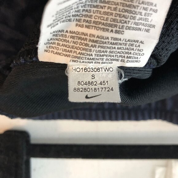 Nike Mens Dark Blue Jogger Sweatpants Zip Pockets Logo Drawstring S - Picture 6 of 6